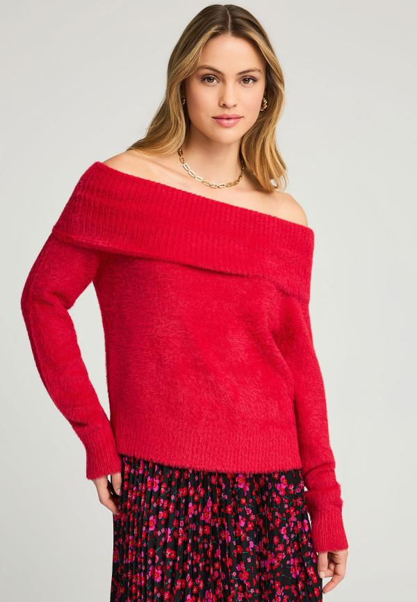 Πλεκτό teddy off shoulder