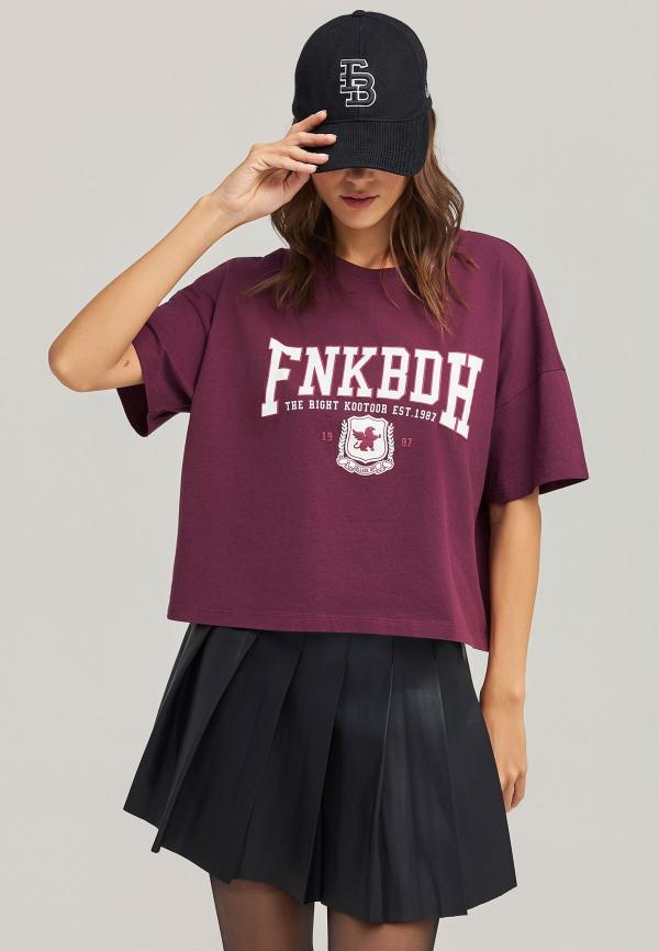 Βαμβακερό t-shirt με varsity λογότυπο