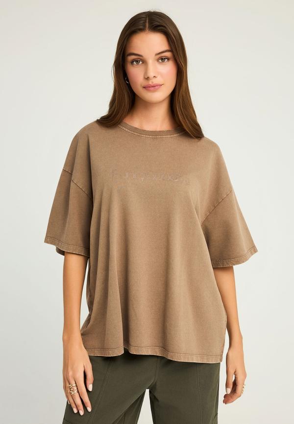 Γυναικείο t-shirt με washed effect