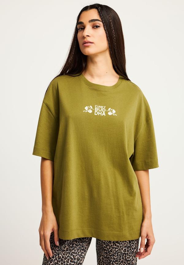 Οversized t-shirt με τύπωμα “Respect Nature”
