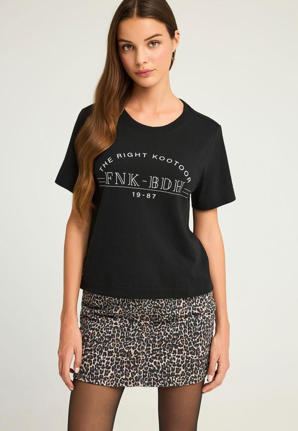 Βαμβακερό t-shirt με τύπωμα