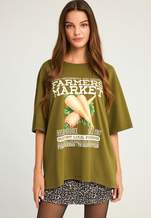 T-shirt με τύπωμα 