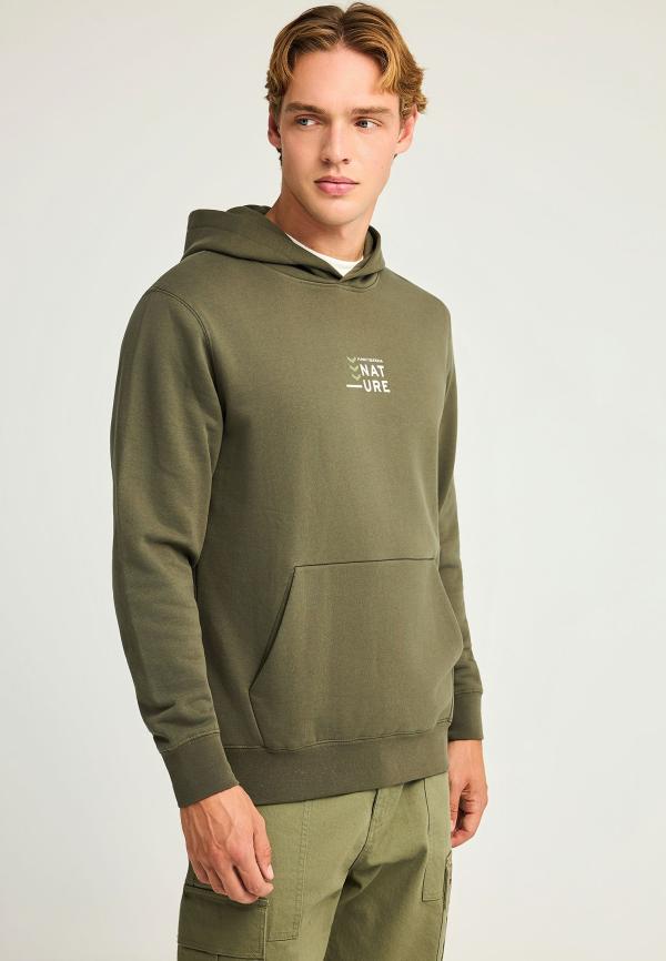 Relaxed fit φούτερ με γραφικό τύπωμα στην πλάτη