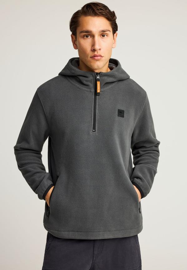 Fleece φούτερ με κουκούλα
