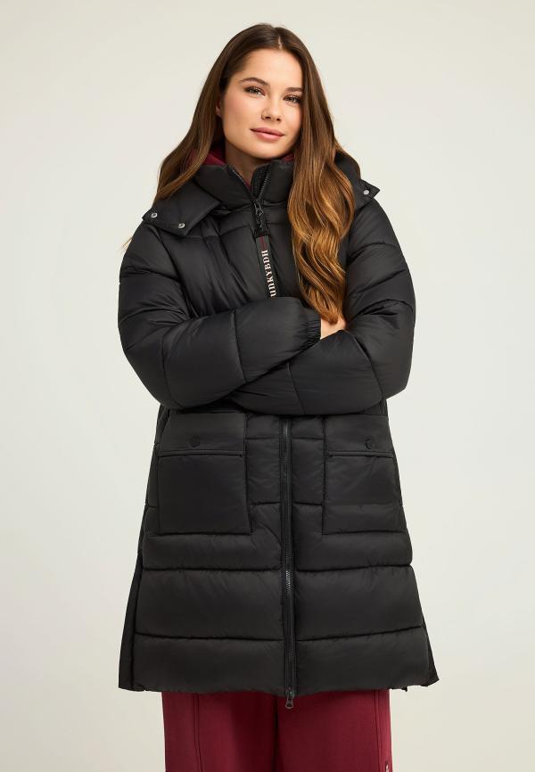 Regular fit μακρύ puffer μπουφάν με κουκούλα
