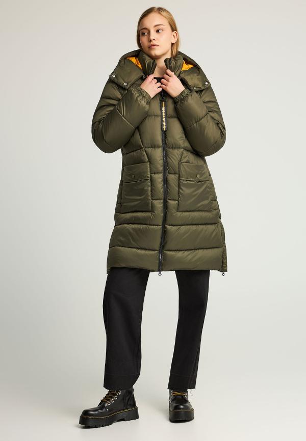 Regular fit μακρύ puffer μπουφάν με κουκούλα