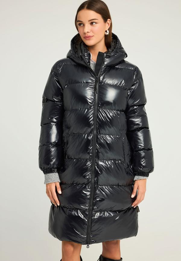 Regular fit μακρύ puffer μπουφάν με κουκούλα