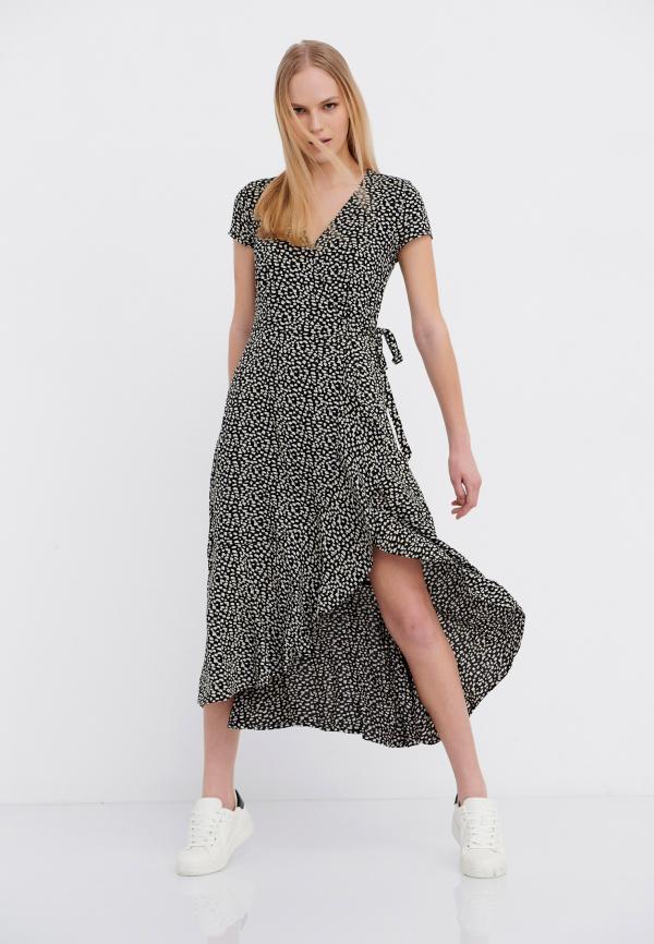 Εμπριμέ κρουαζέ φόρεμα