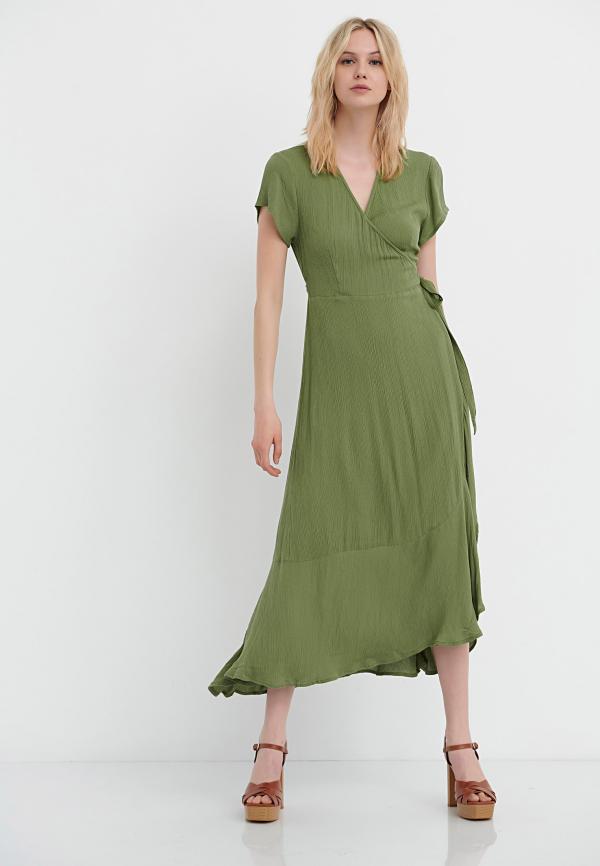 Κρουαζέ φόρεμα από βισκόζη