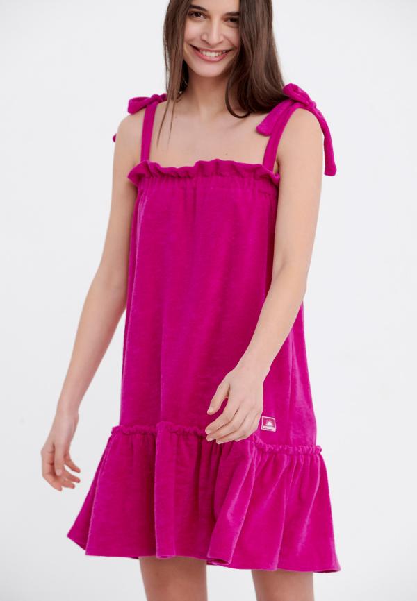 Μίνι φόρεμα σε πετσετέ ύφασμα