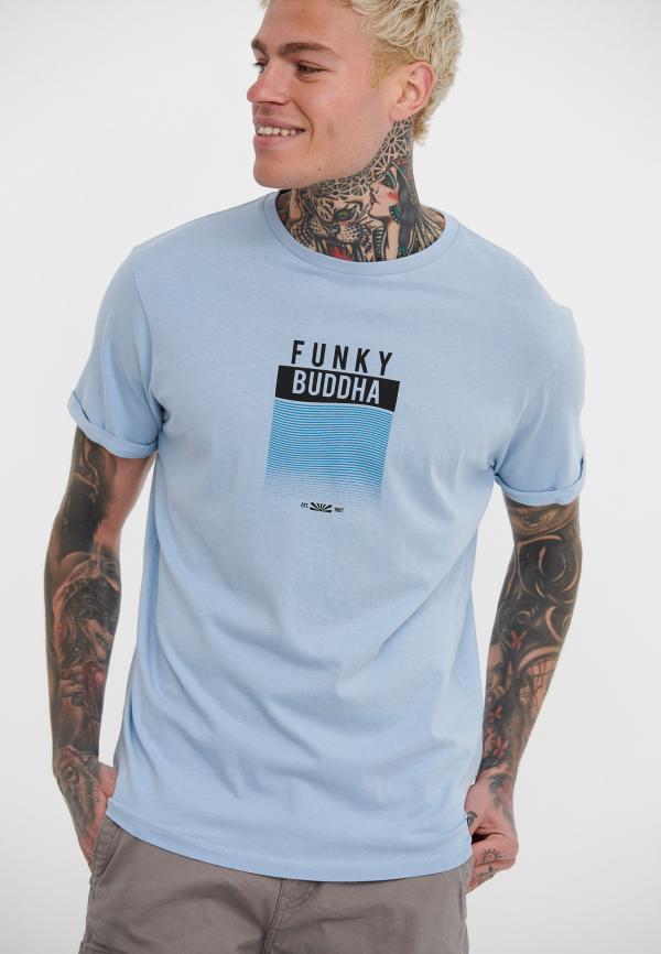 T-shirt από οργανικό βαμβάκι με Funky Buddha τύπωμα