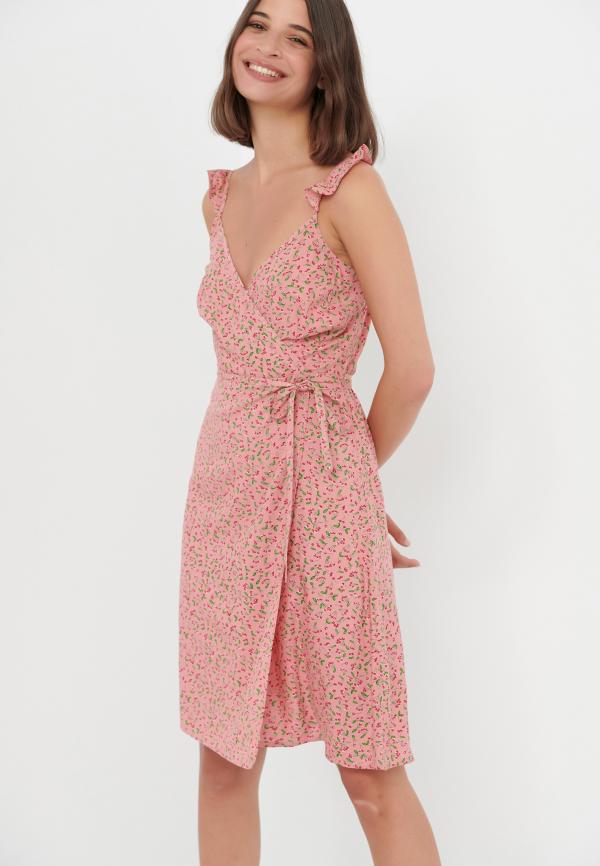 Εμπριμέ κρουαζέ φόρεμα