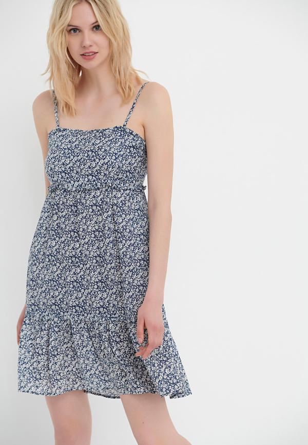 Εμπριμέ μίνι φόρεμα με τιράντες