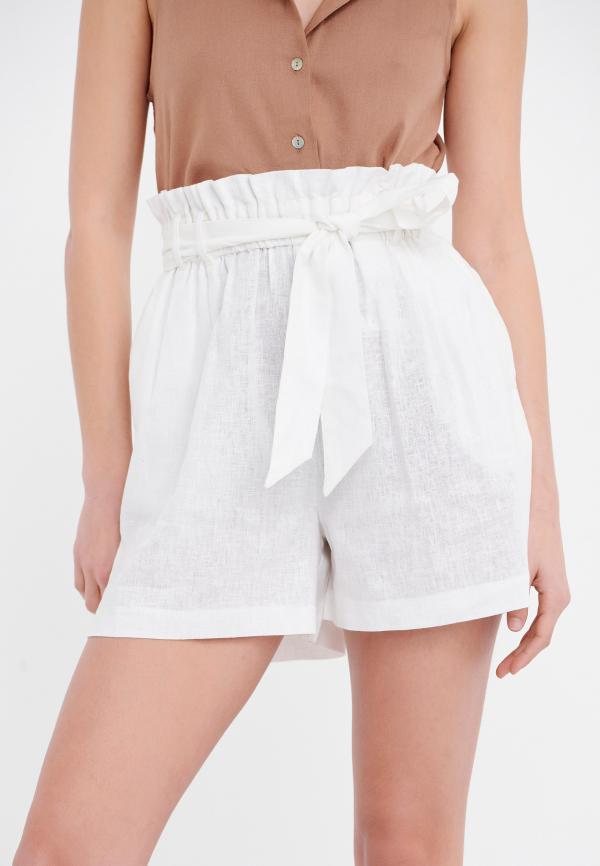 Ψηλόμεσο σορτς με μπροστινό δέσιμο