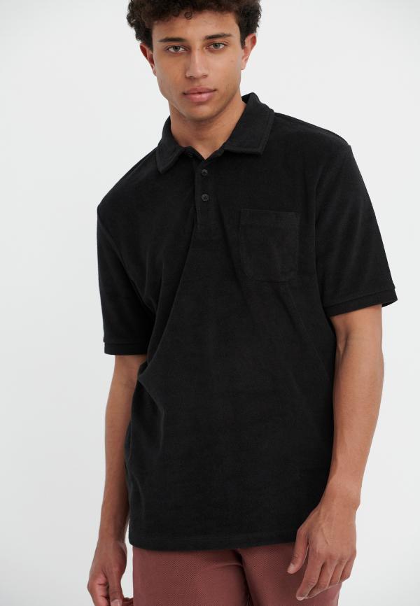 Μπλούζα polo σε πετσετέ ύφασμα