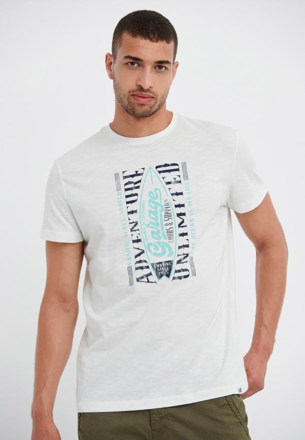 Βαμβακερό t-shirt με τύπωμα Garage 55