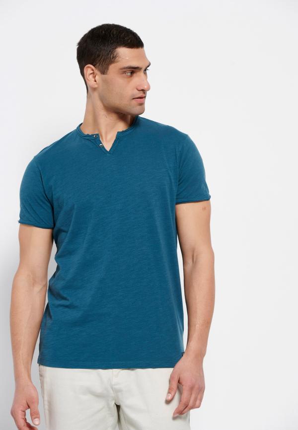 Essential t-shirt με λαιμό henley
