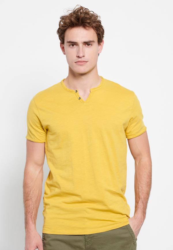 Essential t-shirt με λαιμό henley