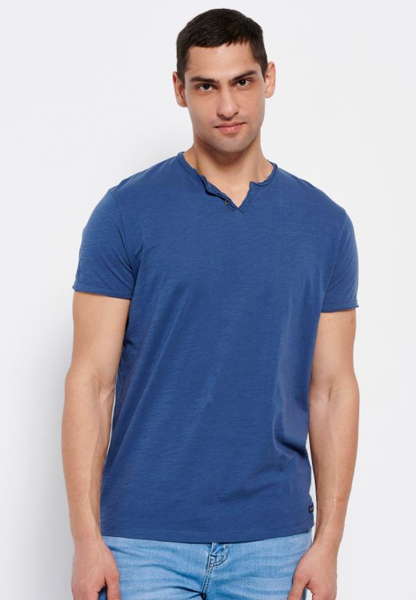Essential t-shirt με λαιμό henley