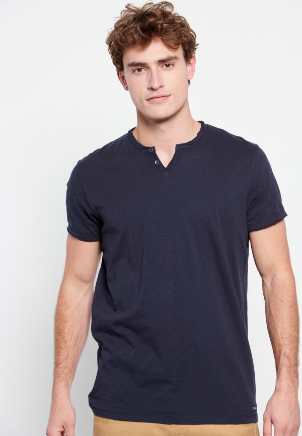 Essential t-shirt με λαιμό henley
