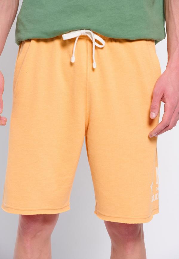 Αθλητική βερμούδα με branded τύπωμα & raw edges