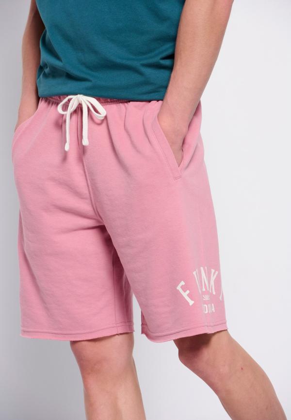 Αθλητική βερμούδα με branded τύπωμα & raw edges