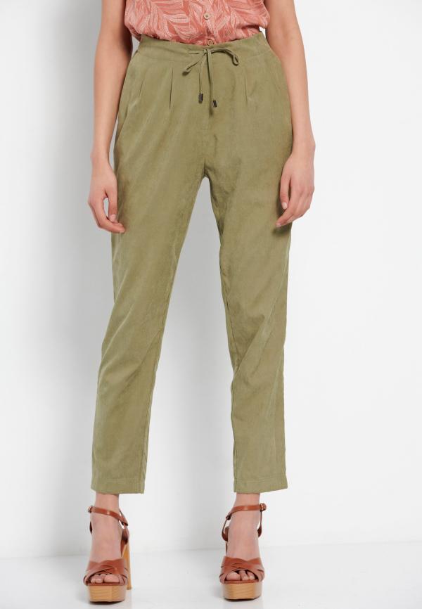 Casual παντελόνι με ελαστική μέση