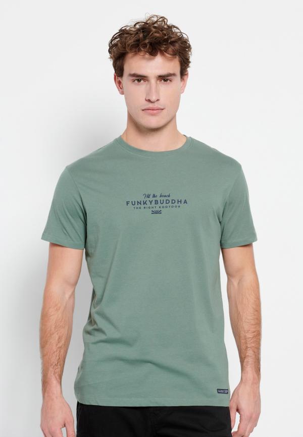 T-shirt με Funky Buddha τύπωμα στο στήθος