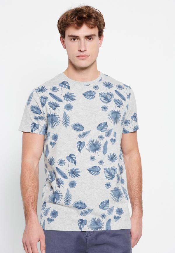 Τυπωμένο t-shirt με ink watercolor εφέ