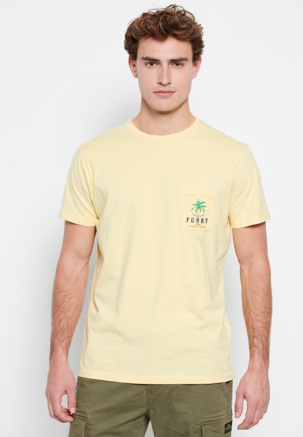 Ανδρικό t-shirt με τσέπη στο στήθος