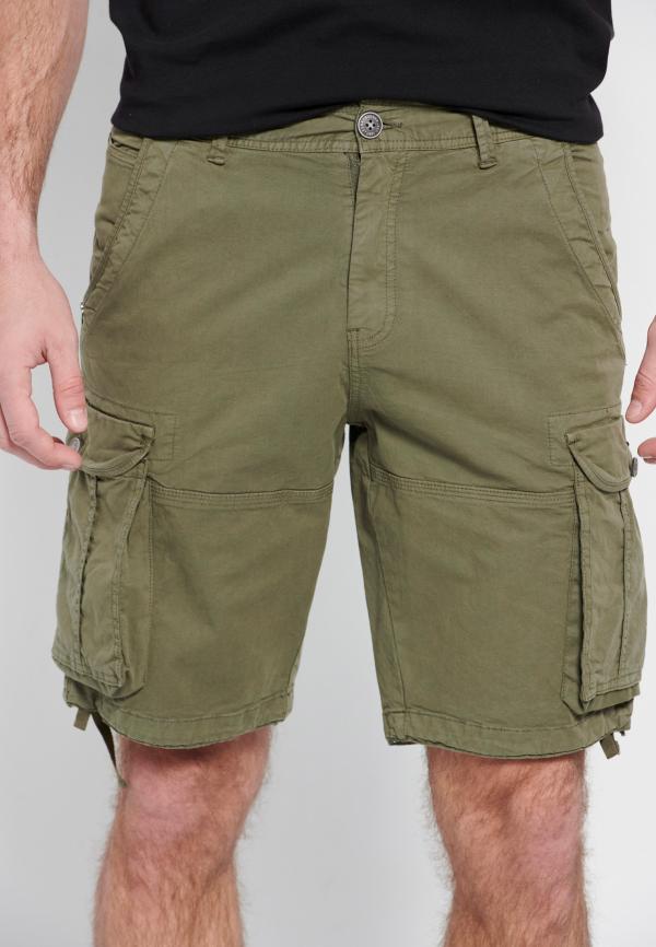 Garment dyed cargo βερμούδα