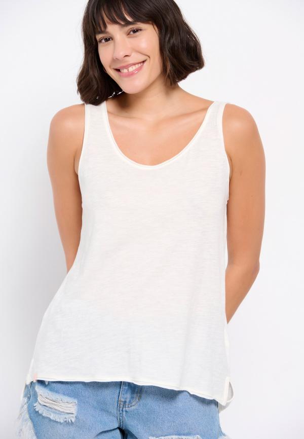 Βαμβακερό μονόχρωμο tank top