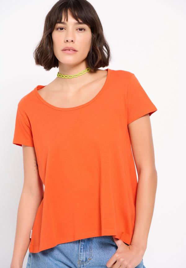 Μονόχρωμο t-shirt από οργανικό βαμβάκι