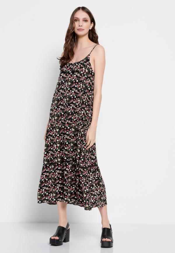 Φλοράλ μάξι φόρεμα