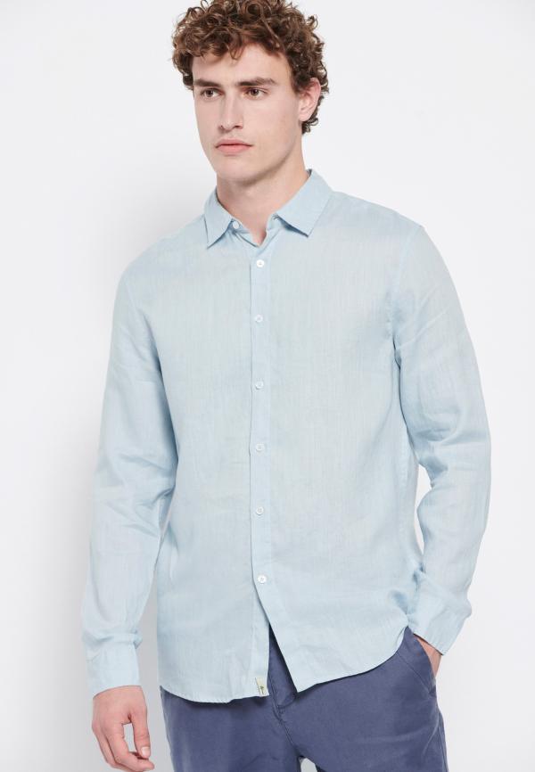 Essential λινό πουκάμισο