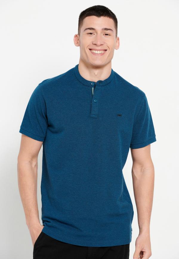 Μπλούζα polo με λαιμό mao