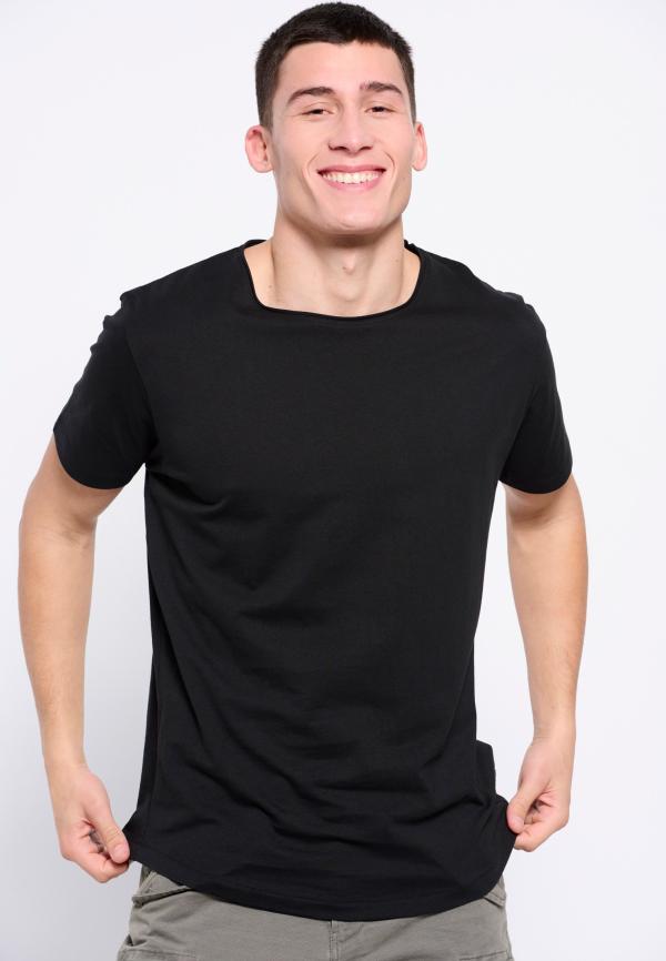 Loose fit t-shirt με raw cut λαιμόκοψη