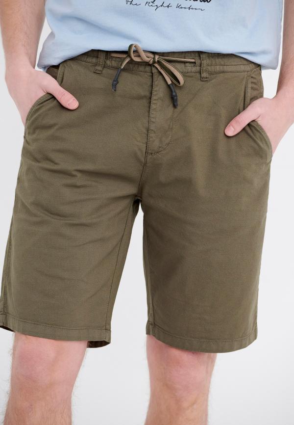 Chino βερμούδα με ζακάρ ύφανση