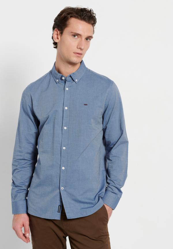 Essential πουκάμισο με κεντημένο logo