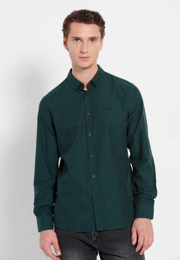 Essential πουκάμισο με κεντημένο logo