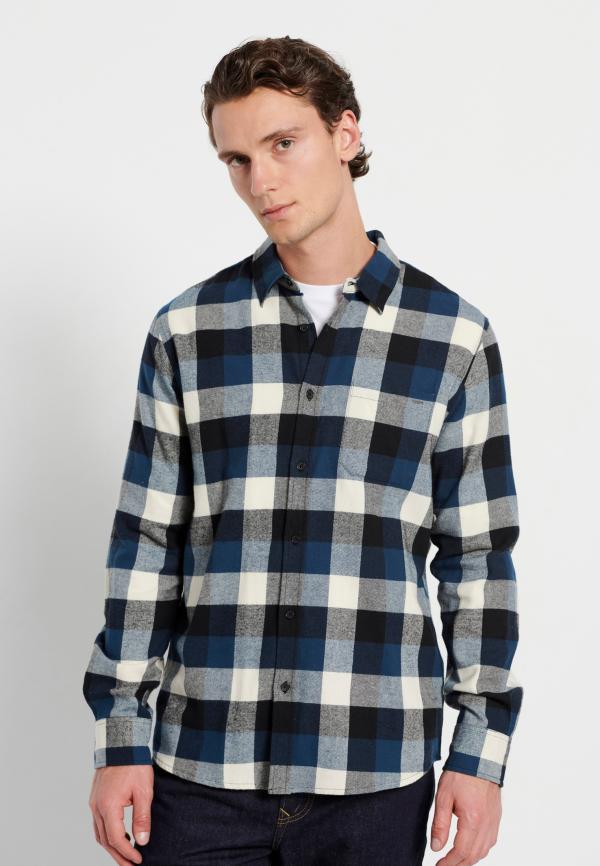 Flannel καρό πουκάμισο με τσέπη