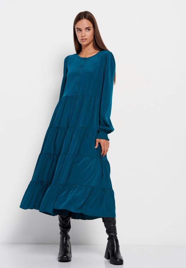 Μάξι φόρεμα με βολάν