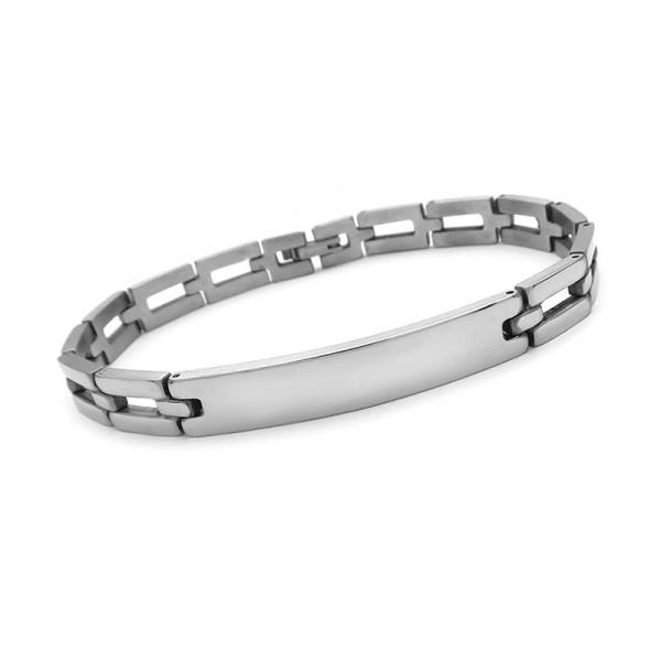 Βραχιόλι ταυτότητα από ατσάλι BA171