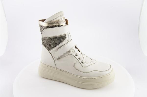 Γυναικεία Ανατομικά Δερμάτινα Μποτάκια με velcro – Safe Step 5148