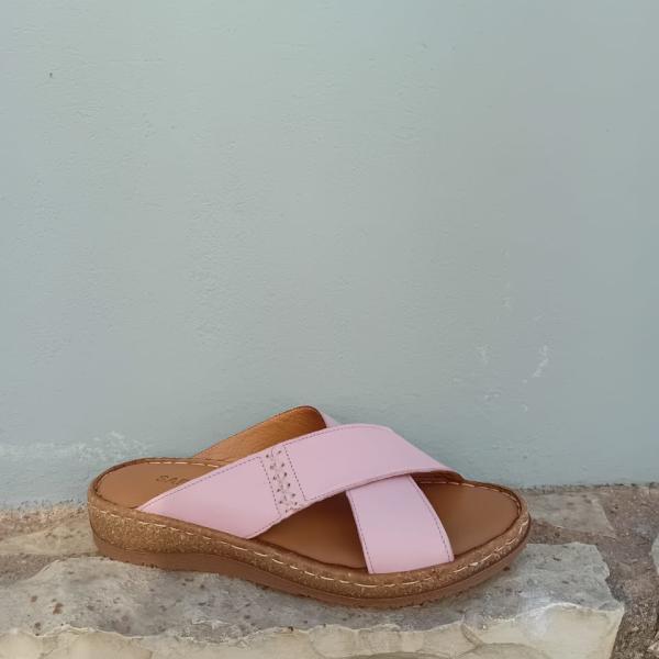 Γυναικείο Δερμάτινο Ανατομικό Πέδιλο – Safe Step 5143