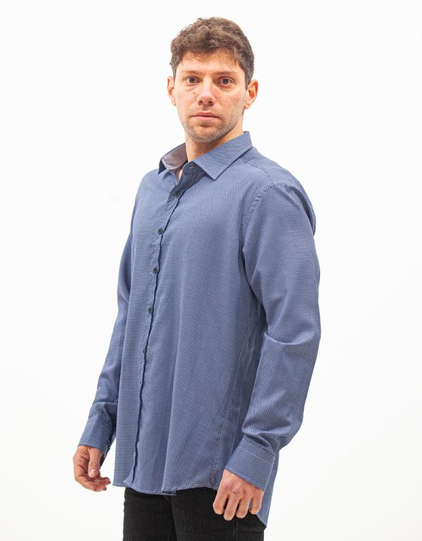 Ανδρικό Πουκάμισο Ανθρακί Modern fit