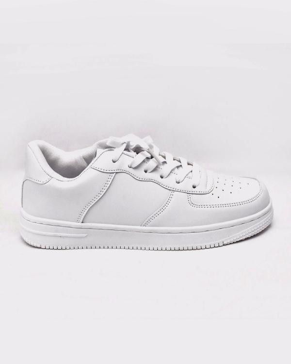 Ανδρικά sneakers απλά λευκά