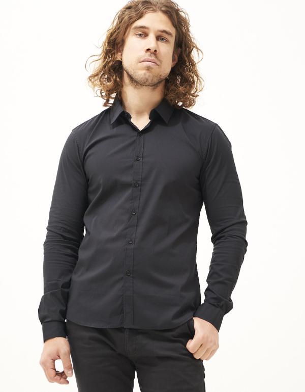 Ανδρικό Πουκάμισο slim fit με elastan