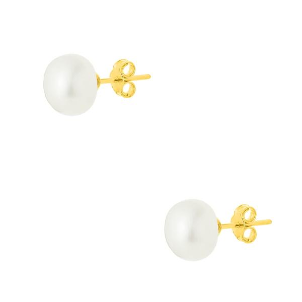 Σκουλαρίκια pearls επίχρυσα ασήμι 925°