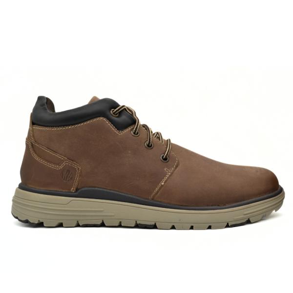 HAWKINS ΑΝΔΡΙΚΟ ΔΕΡΜΑΤΙΝΟ BOOTS 8115 FN BROWN